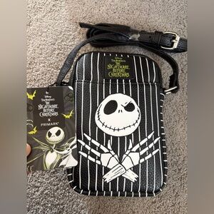 Primark NBC Black and White Striped Crossbody Bag